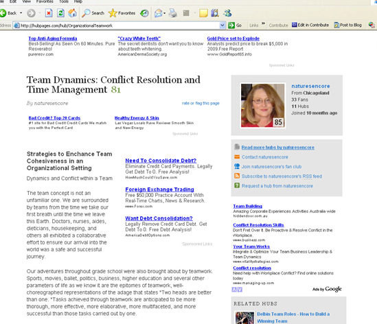 team dynamics: conflict resolution and time management