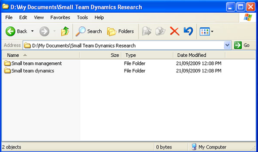 my documents folder view
