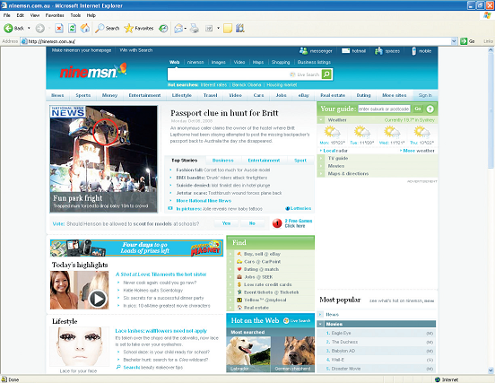 msn search window example